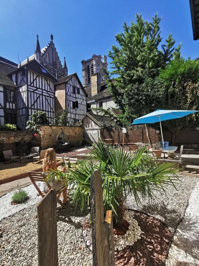 Апартаменты Le Papillon De La Cathedrale - Calme - Jardin - Wifi Труа Экстерьер фото