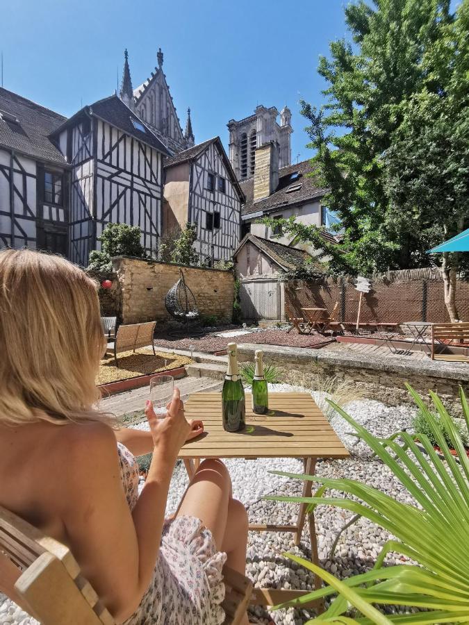 Апартаменты Le Papillon De La Cathedrale - Calme - Jardin - Wifi Труа Экстерьер фото